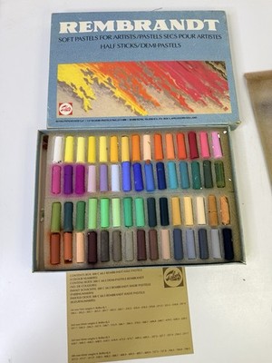 Vintage Talons Rembrandt Soft Pastels Artists 60 Half Sticks