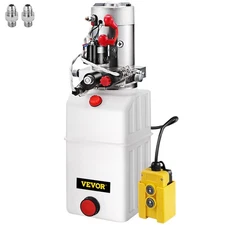 VEVOR Hydraulic Power Unit 6 Quart Hydraulic Pump Double Acting DC12V Hydraulic
