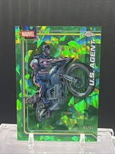 U.S. AGENT 2026 TOPPS CHROME SAPPHIRE MARVEL GREEN REFRACTOR /99 #182