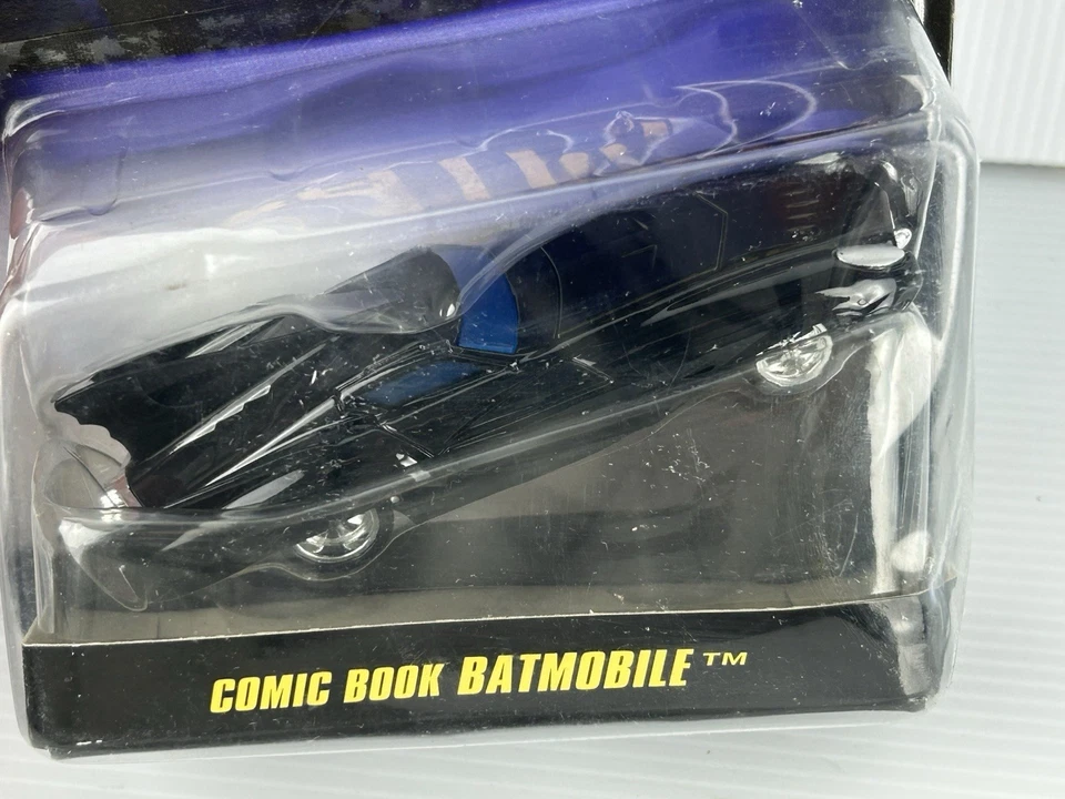 Hot Wheels 1/50 Batman Series 1 Comic Book Batmobile MOC 2007 New - Image 2 of 4