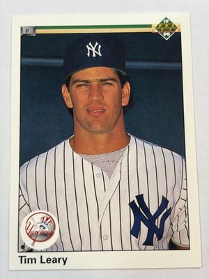 1990 Upper Deck Tim Leary #705 New York Yankees Baseball Card NM Or Better