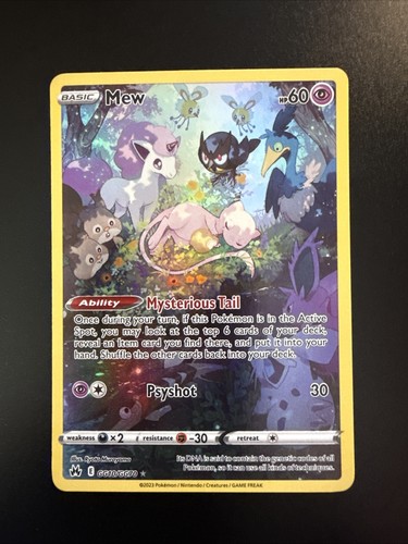 Mew GG10/GG70 Crown Zenith Galarian Gallery Ultra Rare Holo Pokemon