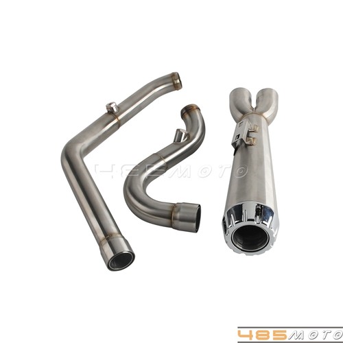 NEW 2-into-1 Exhaust Muffler Pipe For Harley Touring Road Glide Street Glide 17+ - Picture 14 of 19