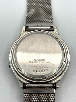 CASIO Casiotron R-11 Digital Watch 1970s Vintage Original Bracelet