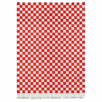 New Moroccan Beni Ourain Berber Wool Rug Color Red White Design Carpet Rug