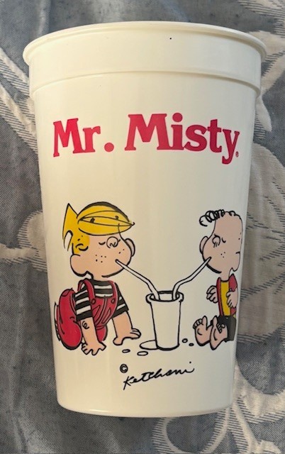 Dennis The Menace Vintage "Mr. Misty" Plastic Cup Dairy Queen.