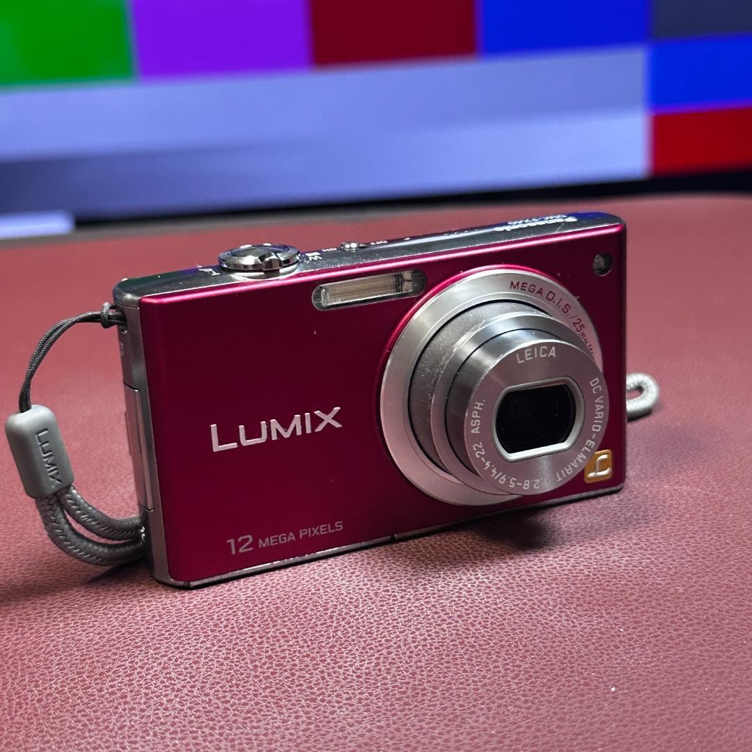 Panasonic LUMIX DMC-FX40 12MP Compact Digital Camera Pink Red