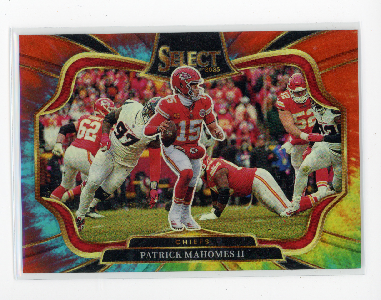 2025 Panini Select Patrick Mahomes II Field Level Tie Dye Prizm #16/25 (SR)