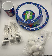 Pillsbury Dough Boy Total Dish Set Character Theme Child Dinnerware Vintage 2000