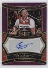 2024 Panini Select Rookie Signatures Purple Prizm /75 Bub Carrington Auto 1qp0