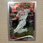 TOPPS CHROME 2014 IMAGE VARIATION MIKE TROUT ANGELS #1 HIGH TEN SP BASEBALL CARD