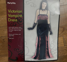 Women Vampire Costume Victorian Dress Cosplay Halloween Theatre Size S/PM