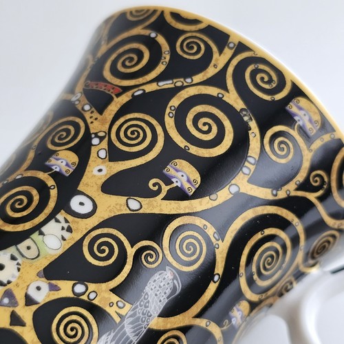 Elegante tazza da tè in porcellana - "I tre della vita" di Gustav Klimt - 14 once / 420 ml - Foto 2 di 5