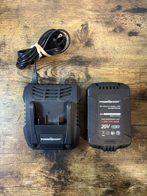 #ad #ad PowerSmart 20V Lithium Ion Battery And 1 Hour Fast Charger PS76020B Set $39.99