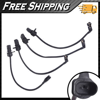4Pcs Front LH & RH Brake Pad Wear Sensor Fits Audi A6 A7 A8 Quattro RS7 S6 S7 S8