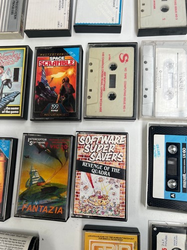 COLLECTION OF VINTAGE COMMODORE VIC 20 CASSETTE GAMES - SOME RARE ? - Photo 8/12
