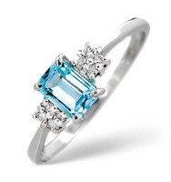 Blue Topaz Ring Blue Topaz And Diamond Ring White Gold Engagement Ring Size F-z Blue Topaz Ring Blue Topaz And Diamond Ring White Gold Engagement Ring Size F-z
