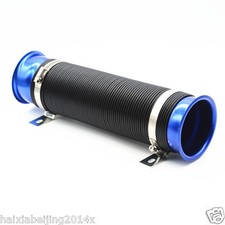 Tubo de admisión de aire para automóvil de 3" PVC azul flexible extensible tubería fría