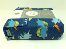 KIDS Dino Dinosaurs Twin Sheet Set w/Pillowcases Blue Orange Green