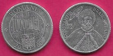 ROMANIA 1000 LEI 2000 UNC CONSTANTIN BRANCOVEANU,BUST WITH HEADDRESS FACING,VALU