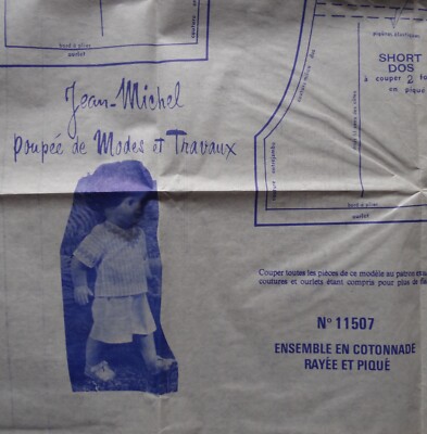 T 3 PATRONS POUPEES MODES & TRAVAUX M-FRANCOISE & JEAN-MICHEL AOÛT 1976