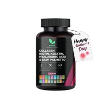 Mishas Nutraceuticals Multi Collagen Pills | Biotin Keratin & Hyaluronic Acid...