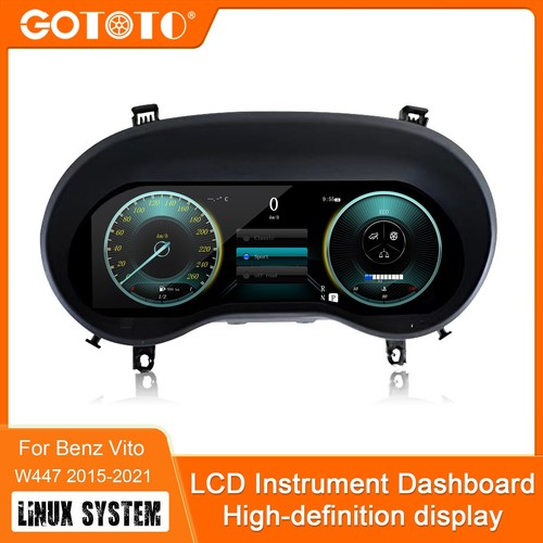 Vito W447 Instrument Cluster Display 4,2 Zoll - Ersatz LCD Bildschirm Schwarz/Silber