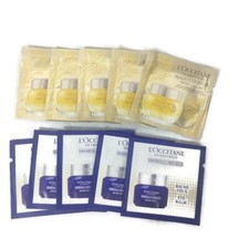 L'OCCITANE Immortelle Divine Face Cream  Precieuse Eye Balm X10 Samples NEW
