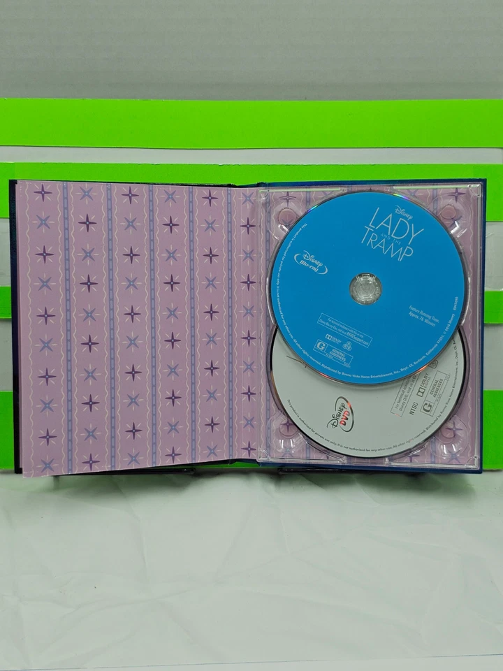 LADY AND THE TRAMP DISNEY DIGIBOOK TARGET EXCLUSIVE SIGNATURE 2 DISC SET BLU RAY - Image 3 of 4