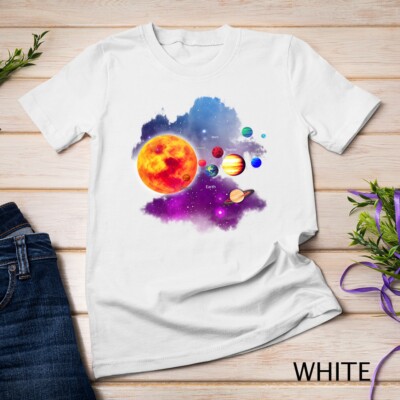 Solar System Planets for Astronomy and Space Geeks Kids Unisex T-shirt