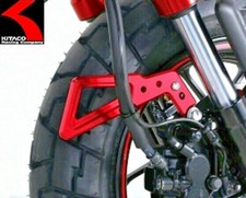 NEUF ! Kitaco #569-1300220 protection de tuyau de frein ROUGE Honda Monkey 12...