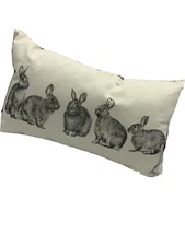 NEW Maja Pickles Decorative Pillow Bunnies  22" x 14