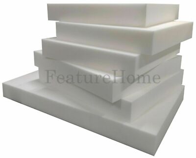 SCHAUMSTOFF WEISS FARBE SCHNITTGRÖSSE & DICKE - QUADRATISCHE FORM - STÜHLE, HOCKER, SOFAS