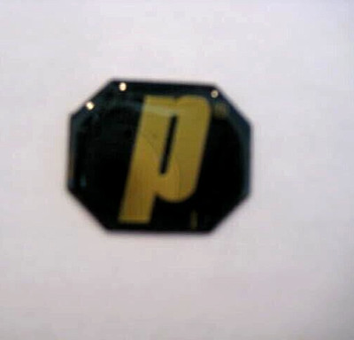 Prince Racquet 'P' Butt Cap Insert - Green/Gold -  Size 4 1/2