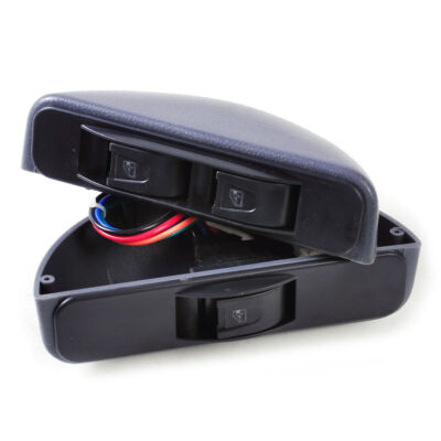 Gray Power Window Lock Kit 3 Rocker Switch 12V Fit for Car Auto Front 2 ...