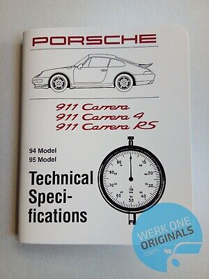 Porsche 911 993 Technical Specification Book Workshop Manual | eBay