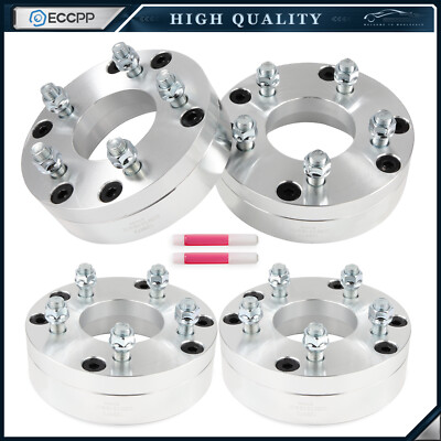 #ad 4 Pcs 2quot; 6x5.5 to 5x4.75 Wheel Adapters 14x1.5 For Chevy 6 Lug Convert to 5 Lug $136.59