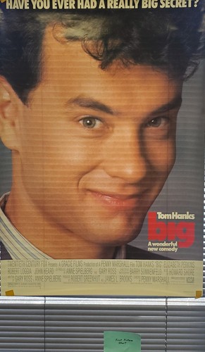 Big Tom Hanks 1988 Movie One Sheet Poster