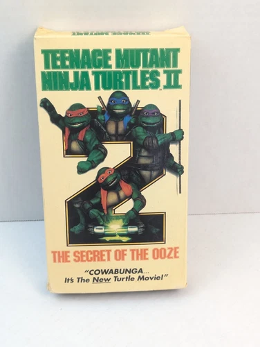 Teenage Mutant Ninja Turtles II: The Secret of the Ooze (VHS, 1991) TMNT 90s