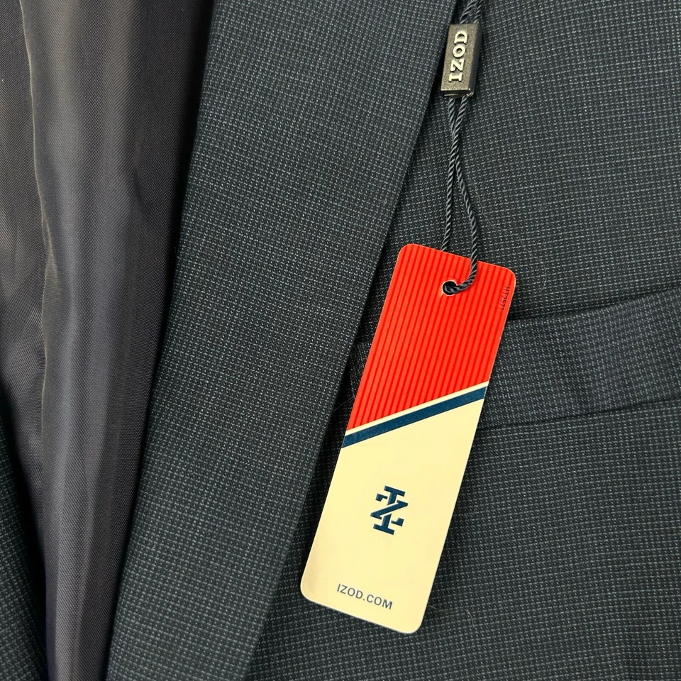 Blazer Izod Juvenil 20 Regular Azul Forrado Botones Niños Chaqueta Nuevo con Etiquetas Foto 4 de 4