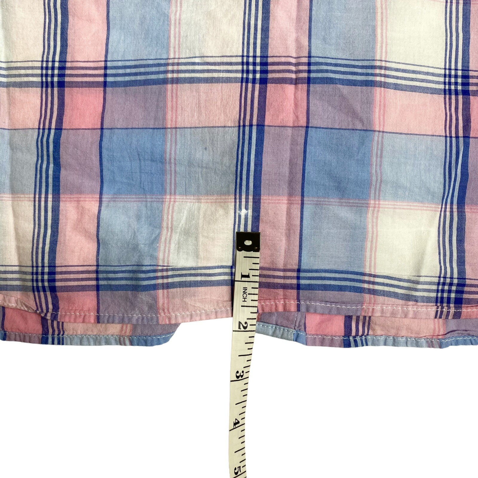 Talbots Plaid Ruffle Button Down Cottagecore Shir… - image 7