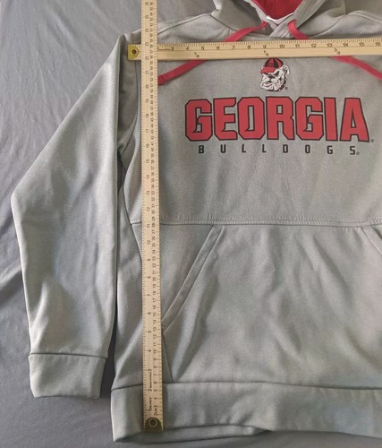 Georgia Bulldogs UGA Hoodie Adult Medium Gray Champion Pullover Men’s - Picture 2 of 8