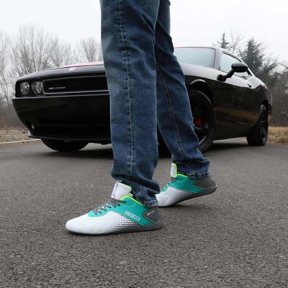 Sparco SP-FTX White/Emerald Shoes Sneakers - image 2 of 4