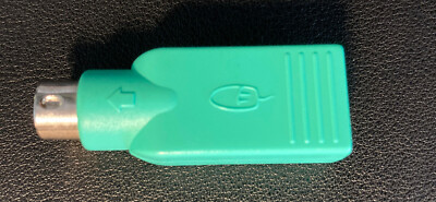 PS/2 Mausadapter für USB-Maus oder Keyboard grün