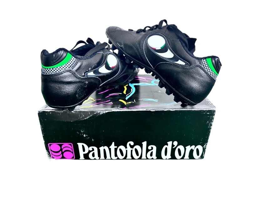 PANTOFOLA D’ORO SCARPINI BOOTS PANTOFOLA D'ORO NUOVI PAOLO DI CANIO NO MATCH WORN LAZIO 2000