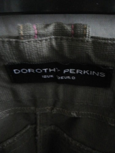 Ladies Dorothy Perkins Khaki Boot Cut 100% Cotton Jeans Size UK12/EU40 BNWOT - Picture 4 of 6