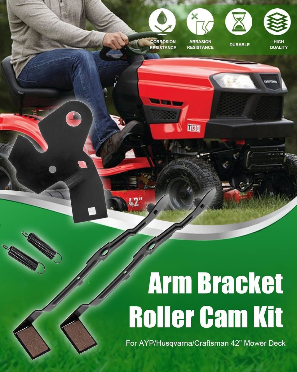 5Pcs 155046 Arm Bracket Roller Cam Kit Fits Husqvarna/Craftsman 42