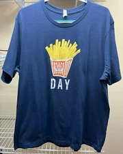 Whataburger Fry Day Shirt Navy Blue New without Tags XX-Large 2XL Men's Unisex