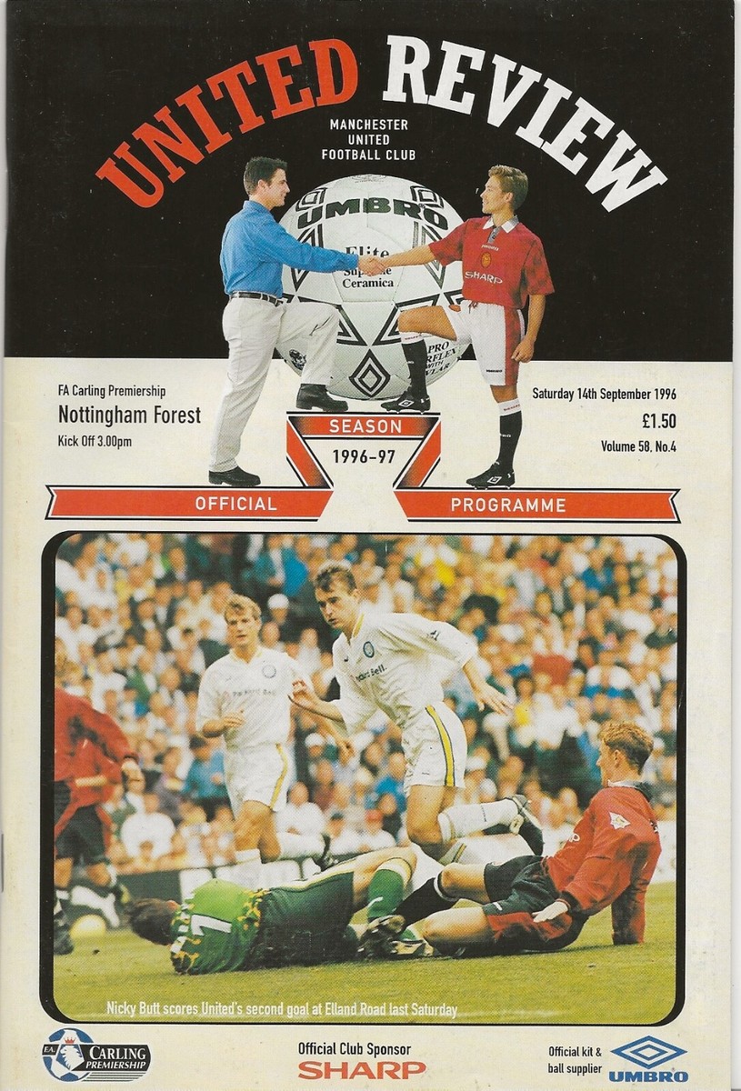 1996/97 Manchester United v Nottingham Forest Premiership