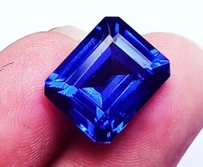 Natural Blue Sapphire Emerald 8 To 10 Ct Certified Loose Gemstone H226